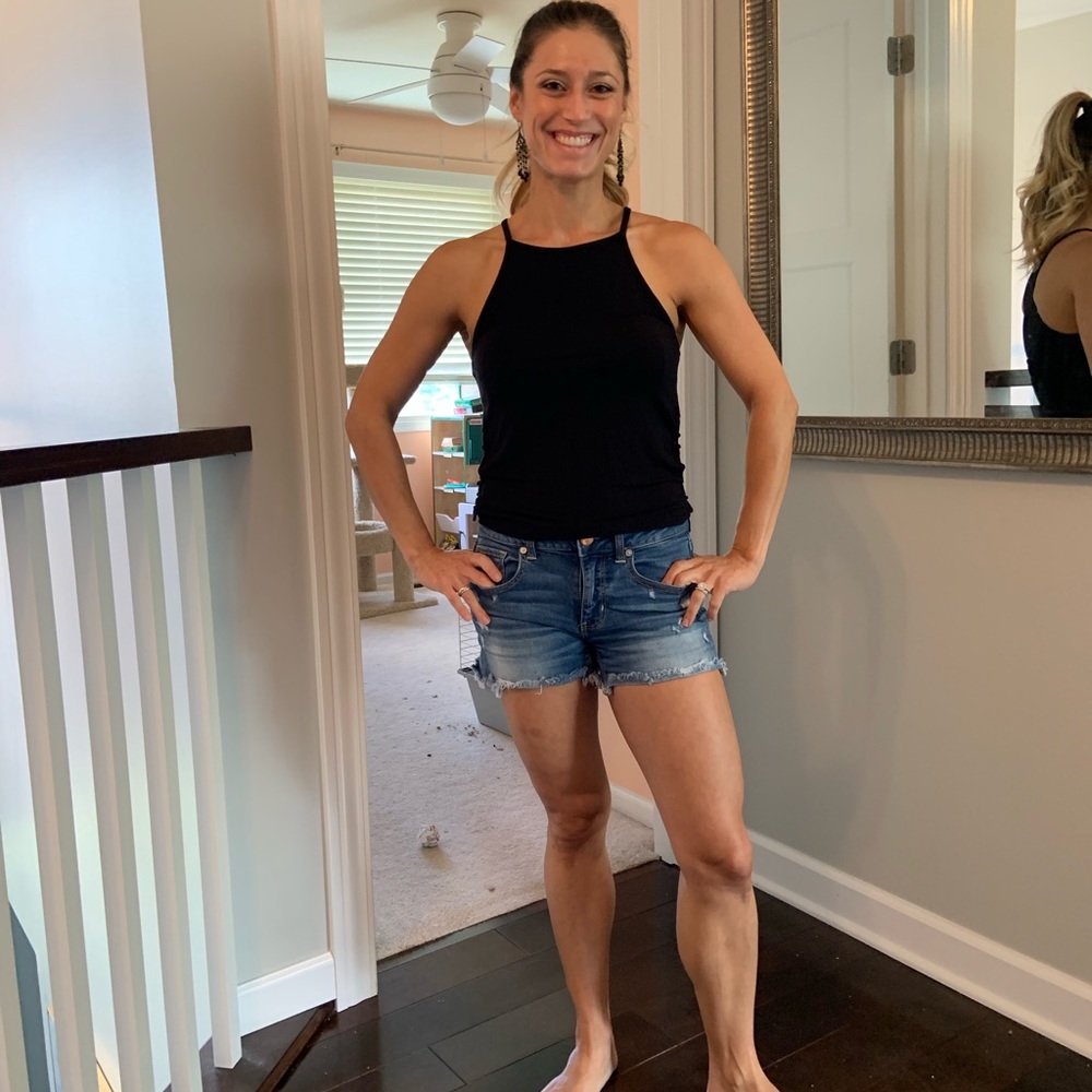 Black Halter Tank Top